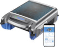 Poofata 2026 New V1T Solar Pool Skimmer, Robotic Pool Surface Skimmer Cleaner with App Control -24/7 Continuous Cleaning Smart Obstacle Avoidance Dual Charging Options Ideal for Above Ground Pool